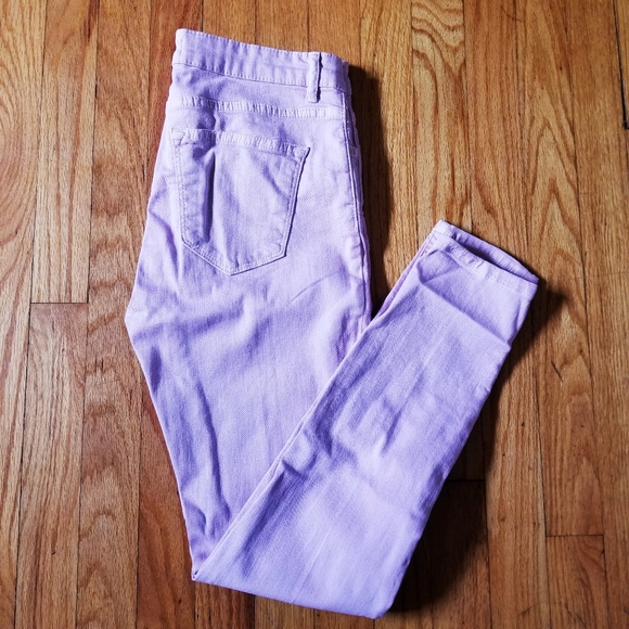 ZARA 5 Pocket Skinny Jeans Blush Pink 6 - Picture 1 of 8